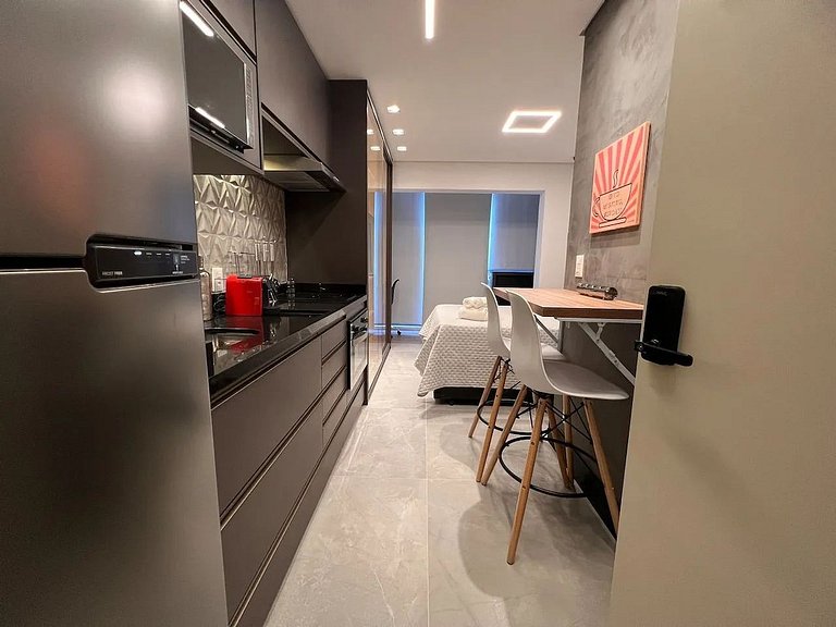 Estúdio Moderno a 200m do Metrô Brooklin