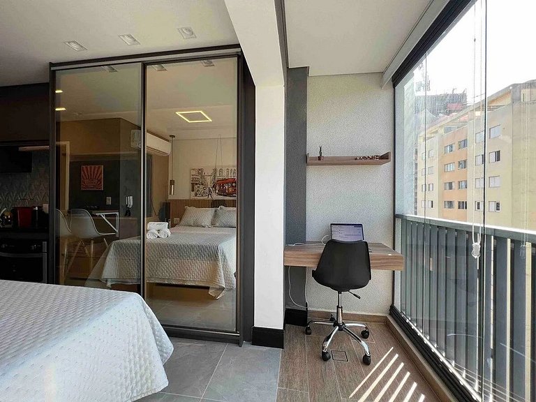 Estúdio Moderno a 200m do Metrô Brooklin