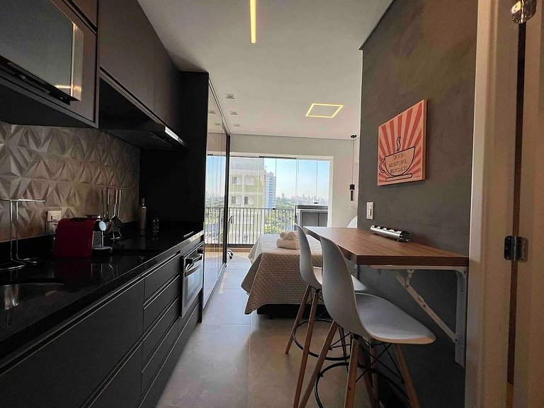 Estúdio Moderno a 200m do Metrô Brooklin