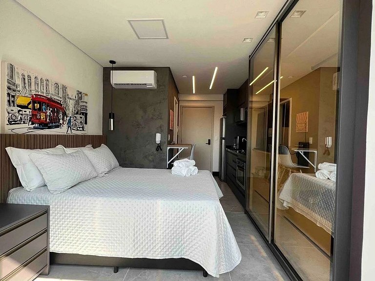 Estúdio Moderno a 200m do Metrô Brooklin