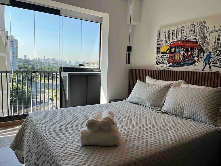 Estúdio Moderno a 200m do Metrô Brooklin