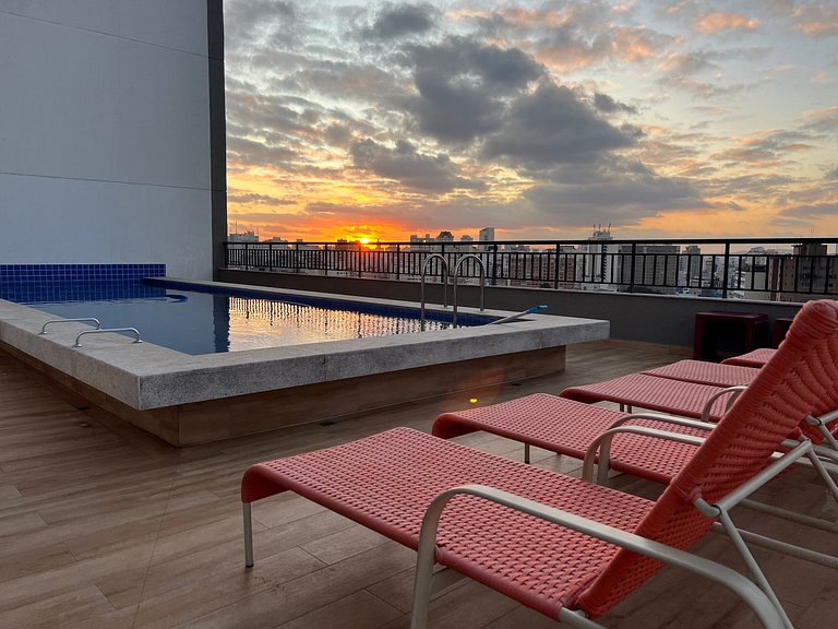 Vista Incrível Pôr do Sol | Andar Alto| Consolação