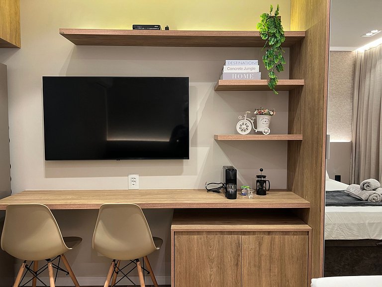 Moema Cotovia, Studio Sofisticado, Andar Alto c/ Gar