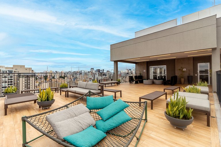 Vista Incrível Pôr do Sol | Andar Alto| Consolação