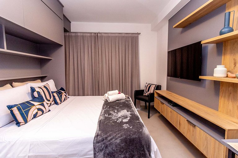 Moema Cotovia, Cama Queen, SmartTV, Fast Internet, Andar Alt