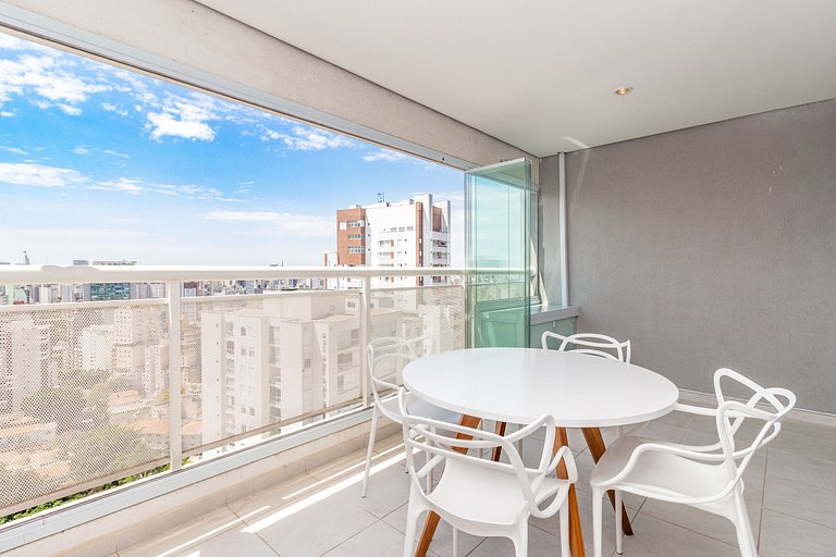 19º andar, 40m² com Garagem, Vista Livre
