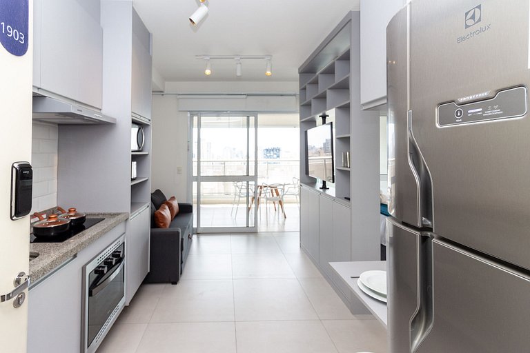 19º andar, 40m² com Garagem, Vista Livre