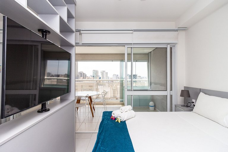 19º andar, 40m² com Garagem, Vista Livre