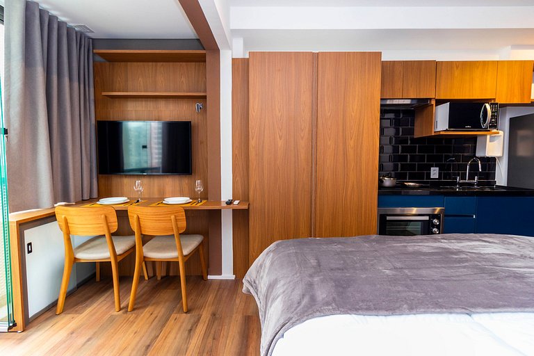 Studio Aconchegante no Melhor de Pinheiros