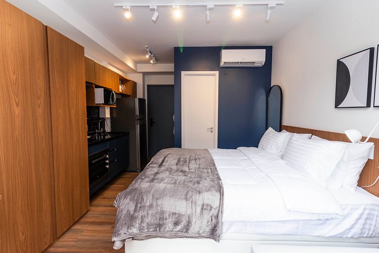 Studio Aconchegante no Melhor de Pinheiros