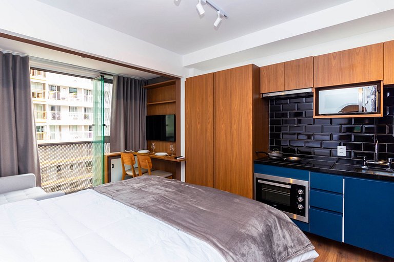 Studio Aconchegante no Melhor de Pinheiros