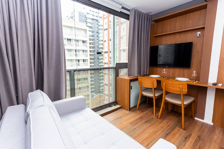 Studio Aconchegante no Melhor de Pinheiros