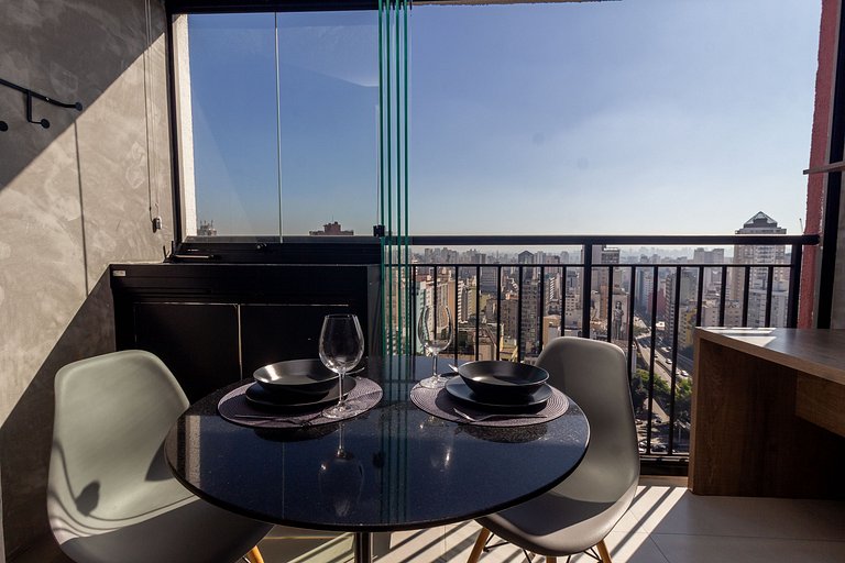 Vista Incrível Pôr do Sol | Andar Alto| Consolação