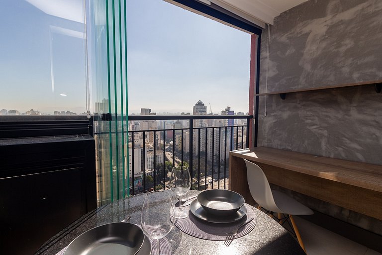 Vista Incrível Pôr do Sol | Andar Alto| Consolação