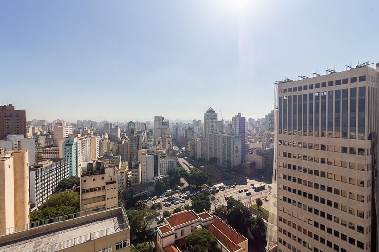 Vista Incrível Pôr do Sol | Andar Alto| Consolação