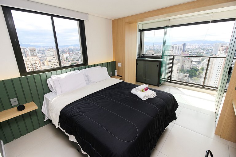 Studio no 24º Andar Perto do Allianz Parque