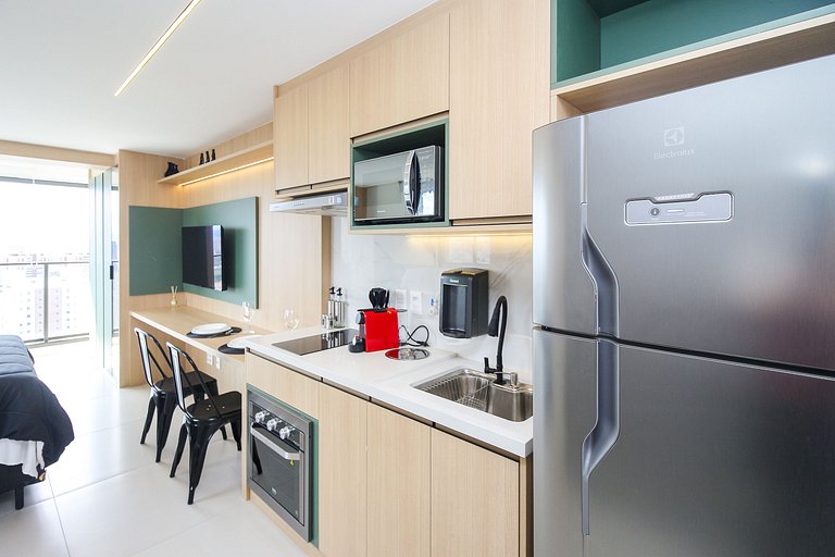 Studio no 24º Andar Perto do Allianz Parque