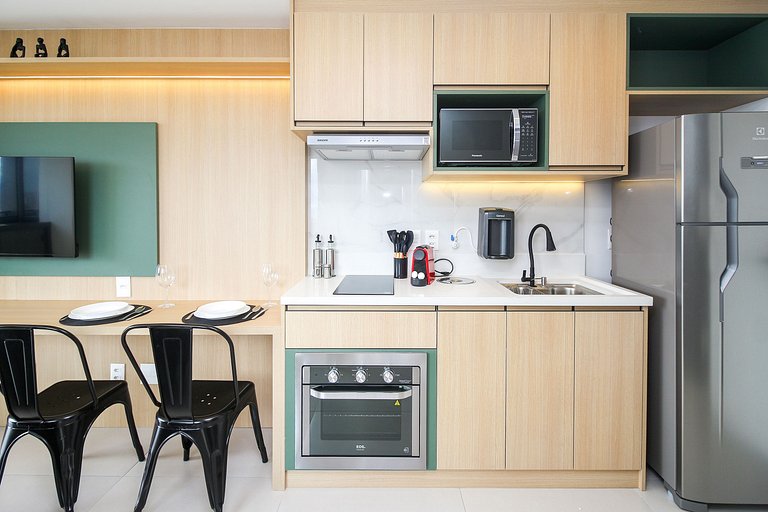 Studio no 24º Andar Perto do Allianz Parque