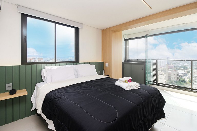 Studio no 24º Andar Perto do Allianz Parque