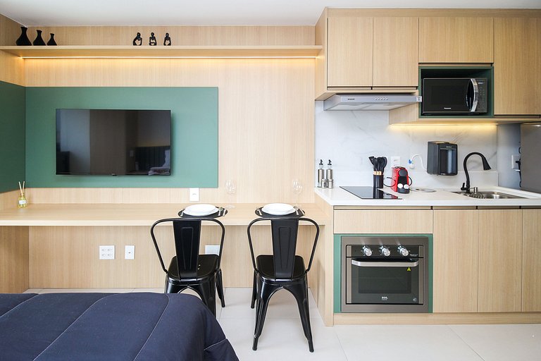 Studio no 24º Andar Perto do Allianz Parque