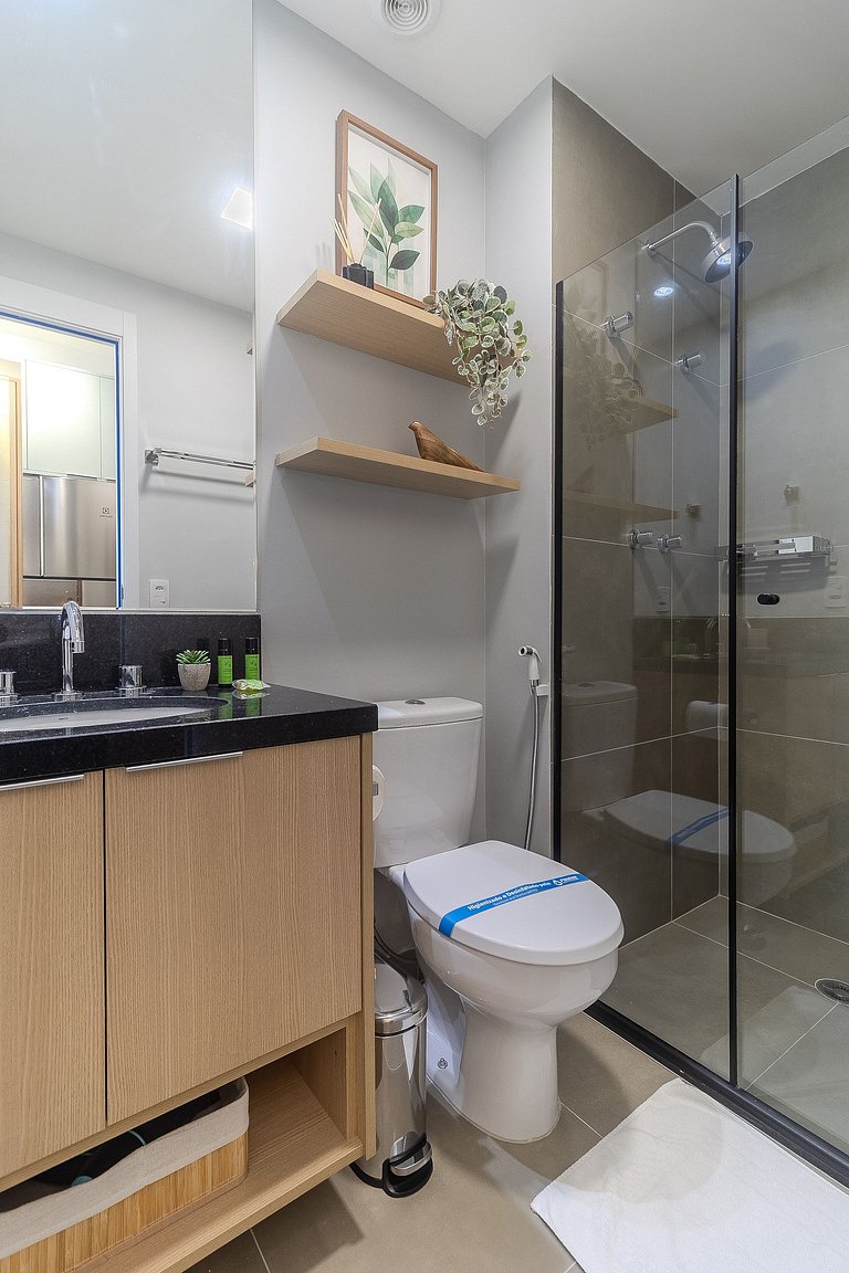 Studio no Citzy Paulista com Piscina no Rooftop