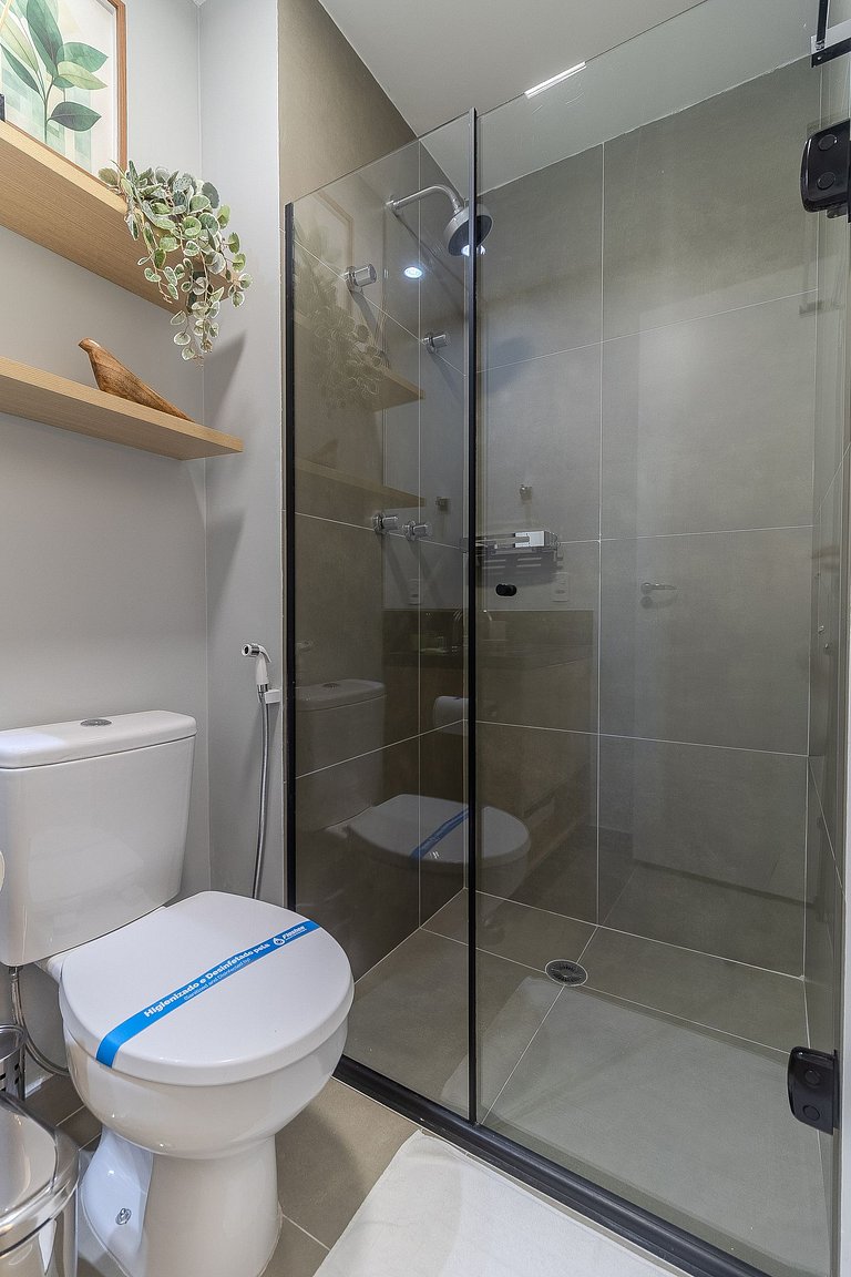 Studio no Citzy Paulista com Piscina no Rooftop