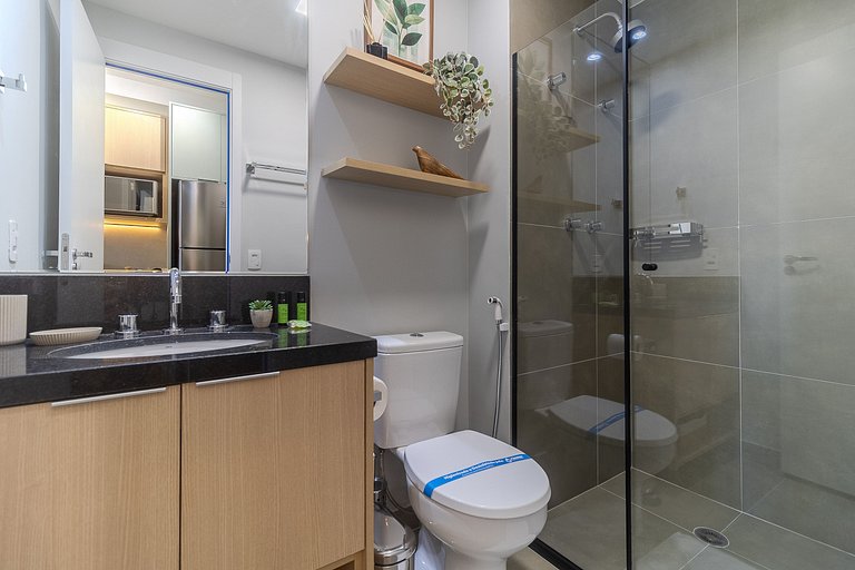 Studio no Citzy Paulista com Piscina no Rooftop